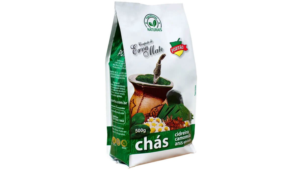 Portão | Composto de Erva-Mate para Chimarrão com Chás - 500g