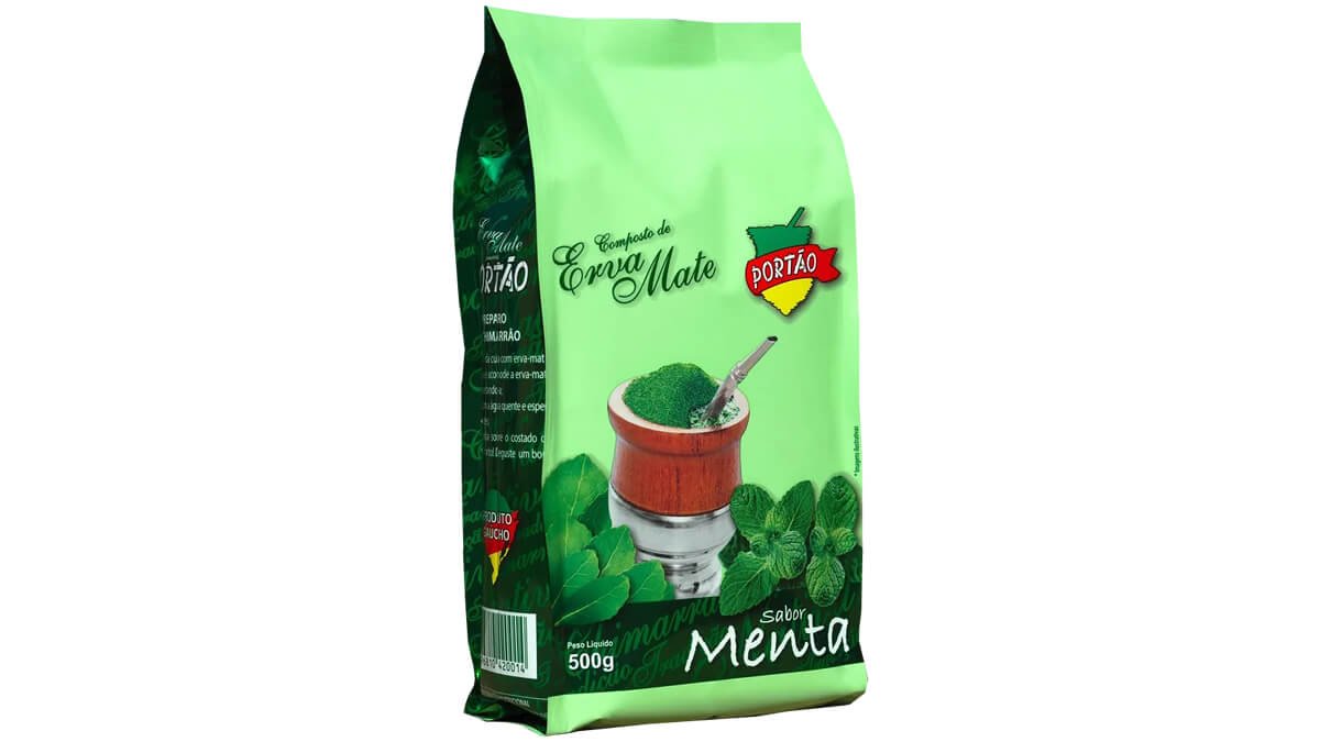 Portão | Composto de Erva-Mate para Chimarrão Sabor Menta - 500g