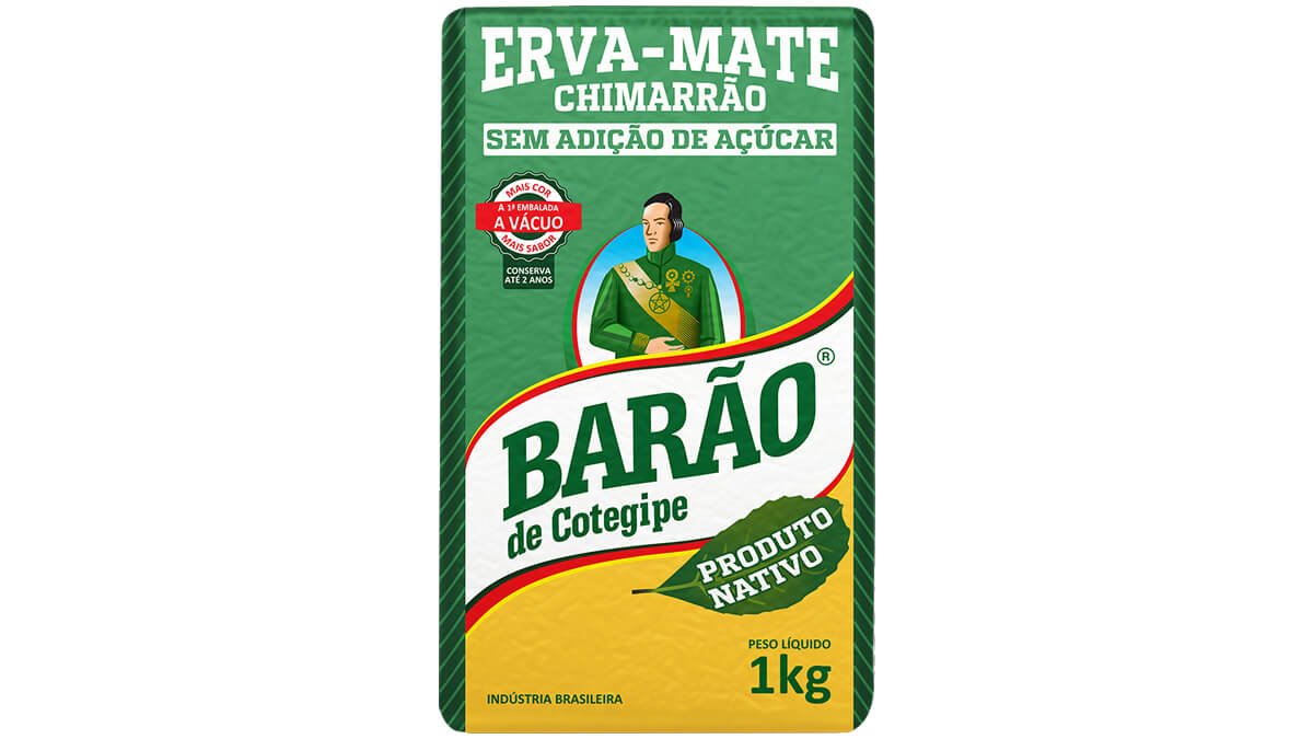 Erva-Mate para Chimarrão Barão de Cotegipe Nativa - Vácuo 1kg
