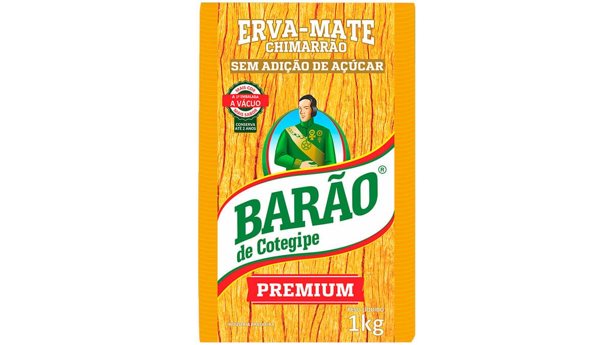 Erva-Mate para Chimarrão Barão de Cotegipe Premium - Vácuo 1kg