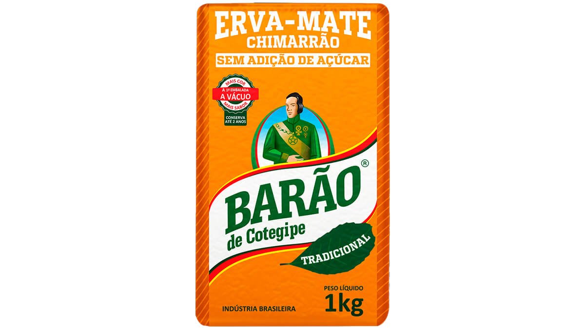 Erva-Mate para Chimarrão Barão de Cotegipe Tradicional - Vácuo 1kg