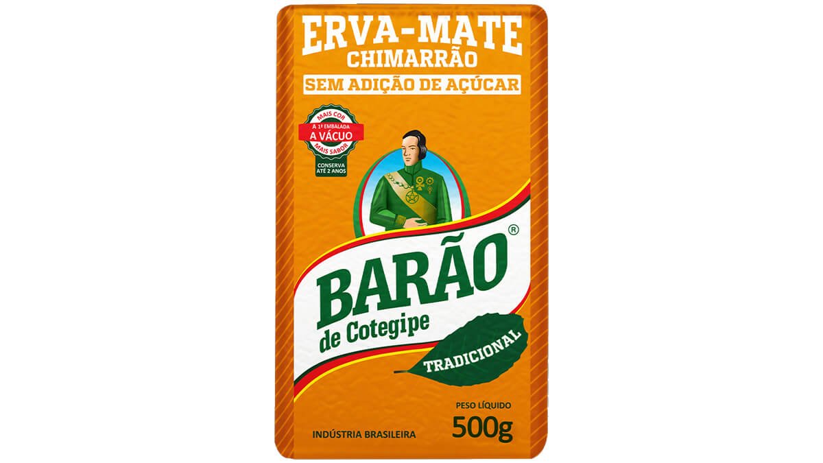 Erva-Mate para Chimarrão Barão de Cotegipe Tradicional - Vácuo 500g