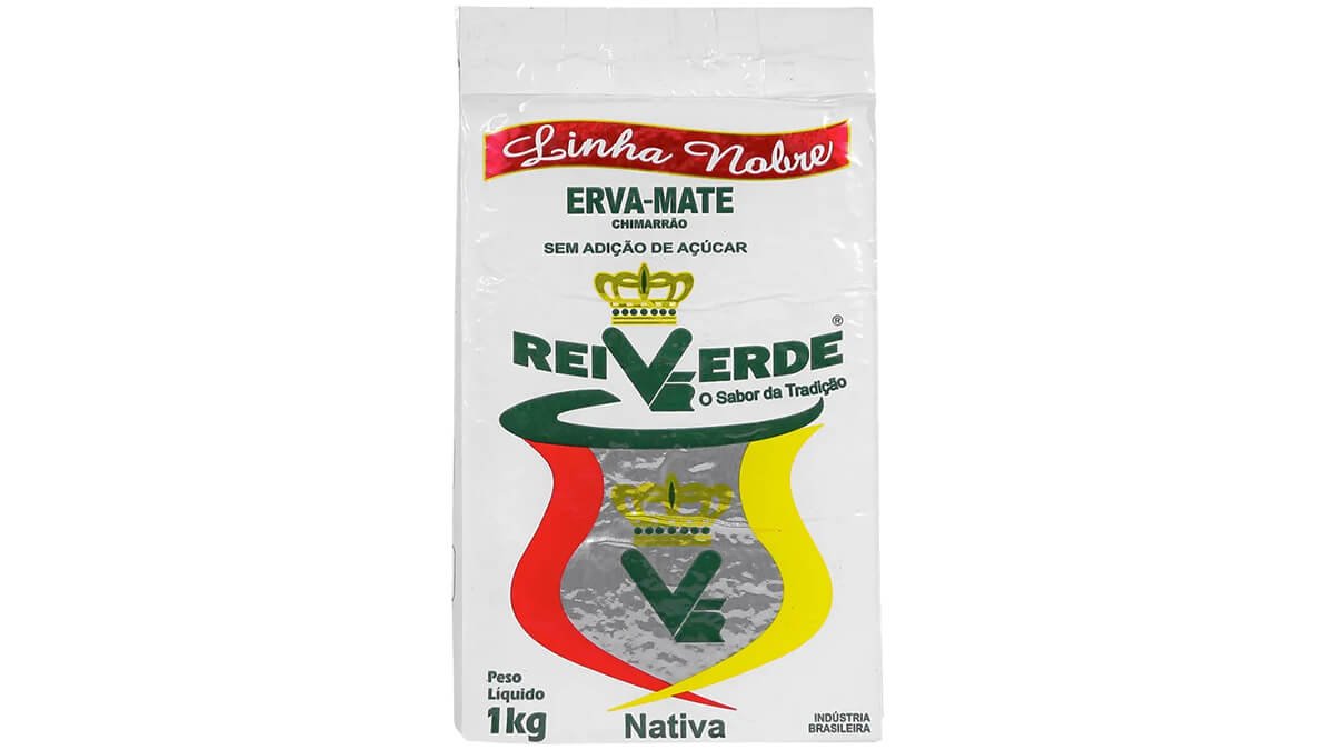 Erva-Mate para Chimarrão Rei Verde Linha Nobre Nativa - Vácuo 1kg