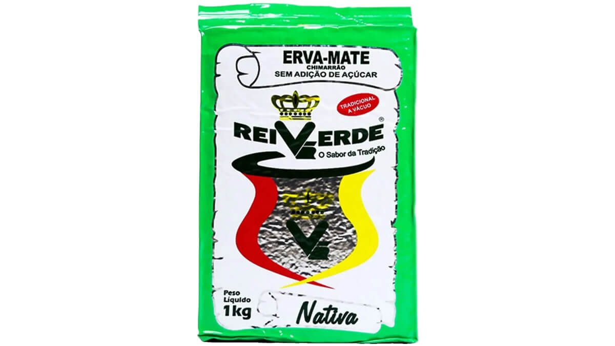Erva-Mate para Chimarrão Rei Verde Tradicional - Vácuo 1kg