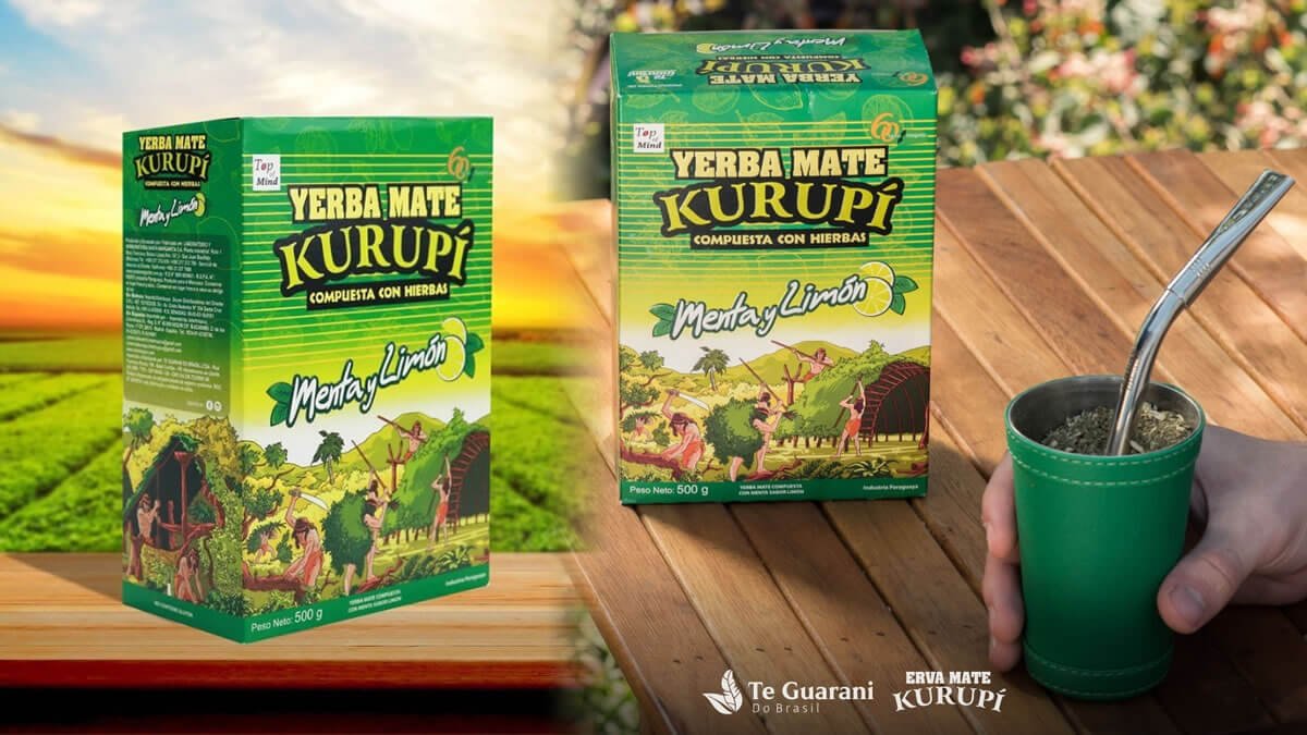 Erva-Mate para Tereré Kurupí sabor Menta e Limão